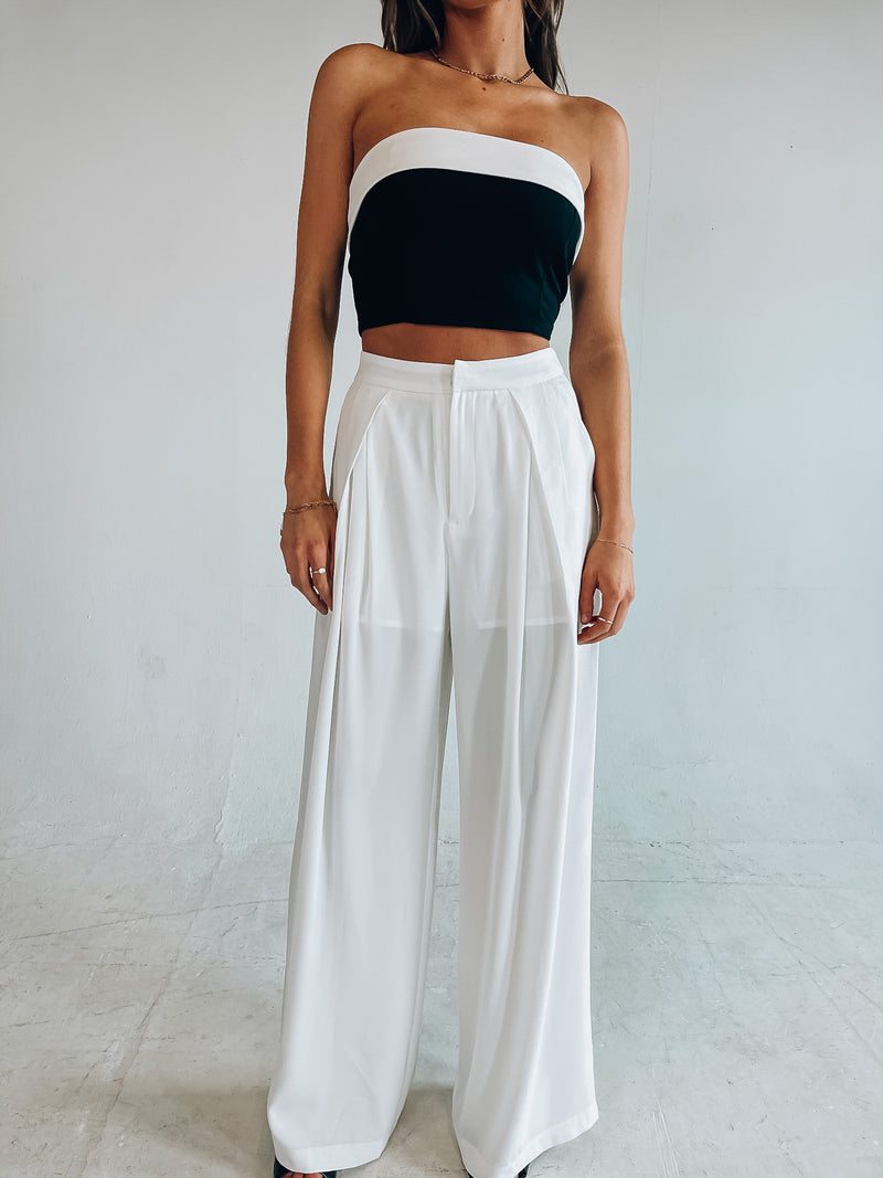 Noelle Two Toned Tube Top