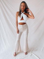 RESTOCKED: Maleena High Waisted Silk Bottoms