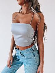 Mylah Back Lace-Up Top