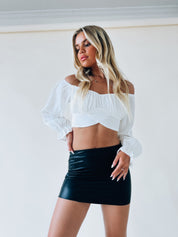 Melina Off The Shoulder Crop Top