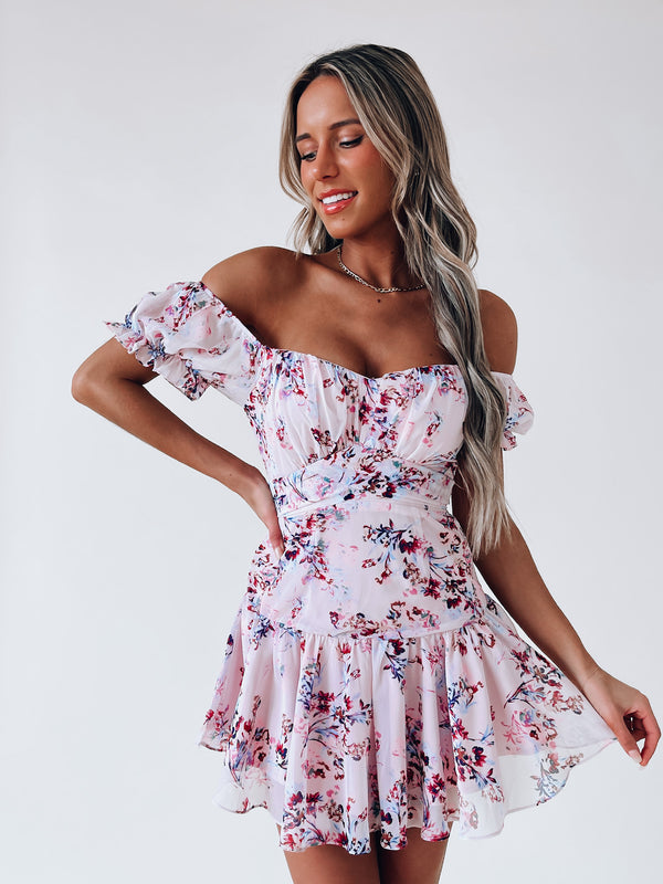 SALE: Alara Floral Off The Shoulder Dress