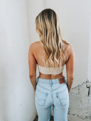 Sleeveless Turtleneck Crop Top