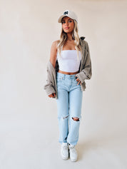 Freya Strapless Crop Top