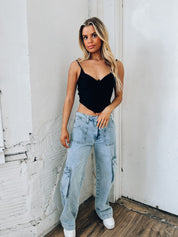 Charlie Cargo Denim Pants