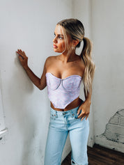 SALE :Kinslee Floral Bustier