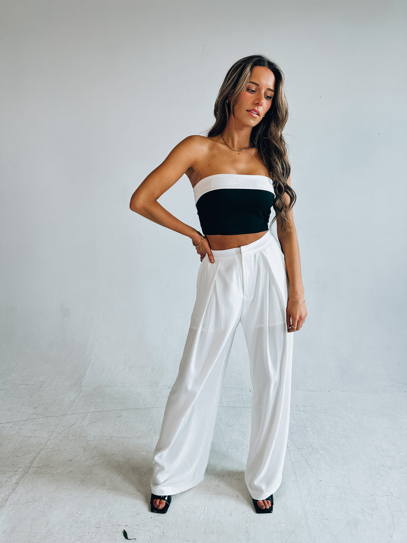 Noelle Two Toned Tube Top