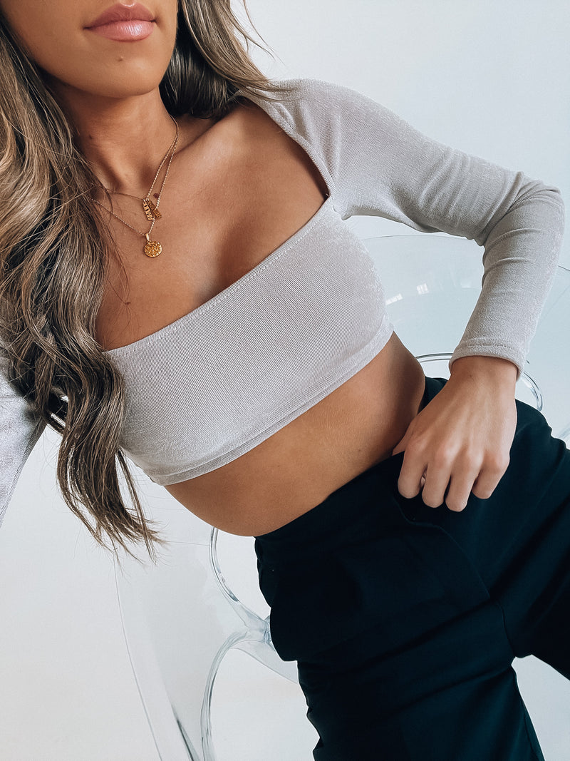 Ivy Fitted Cropped Long Sleeve – Madida Clothing