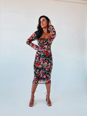 SALE :Mae Floral Midi Dress