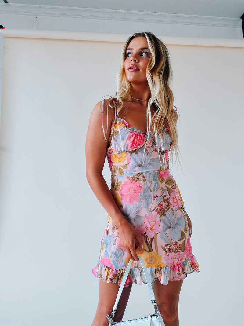 RESTOCKED :Sadie Floral Mini Dress