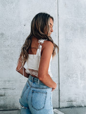 Gabby Lace Trim Tank