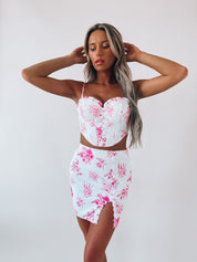 SALE: Charlotte Floral Bustier Set