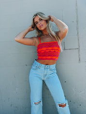 RESTOCKED :Carmen Multi Color Crochet Top