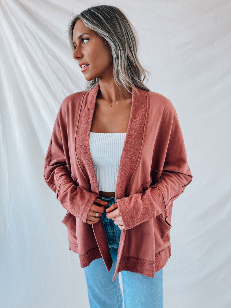 SALE :Falling For You Contrast Cardigan