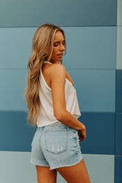 Laina Rhinestone Fringe Top