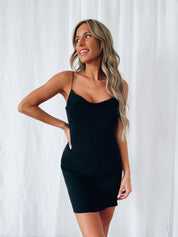 Brinley Mini Dress In Black