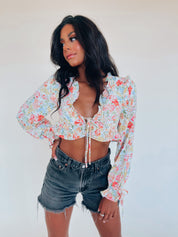 Phoebe Floral Ruffle Top