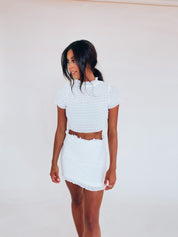 SALE :Alessa Smocked Skirt Set