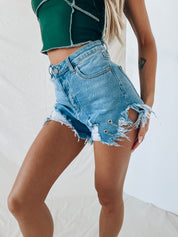 SALE : All In Chains Denim Shorts