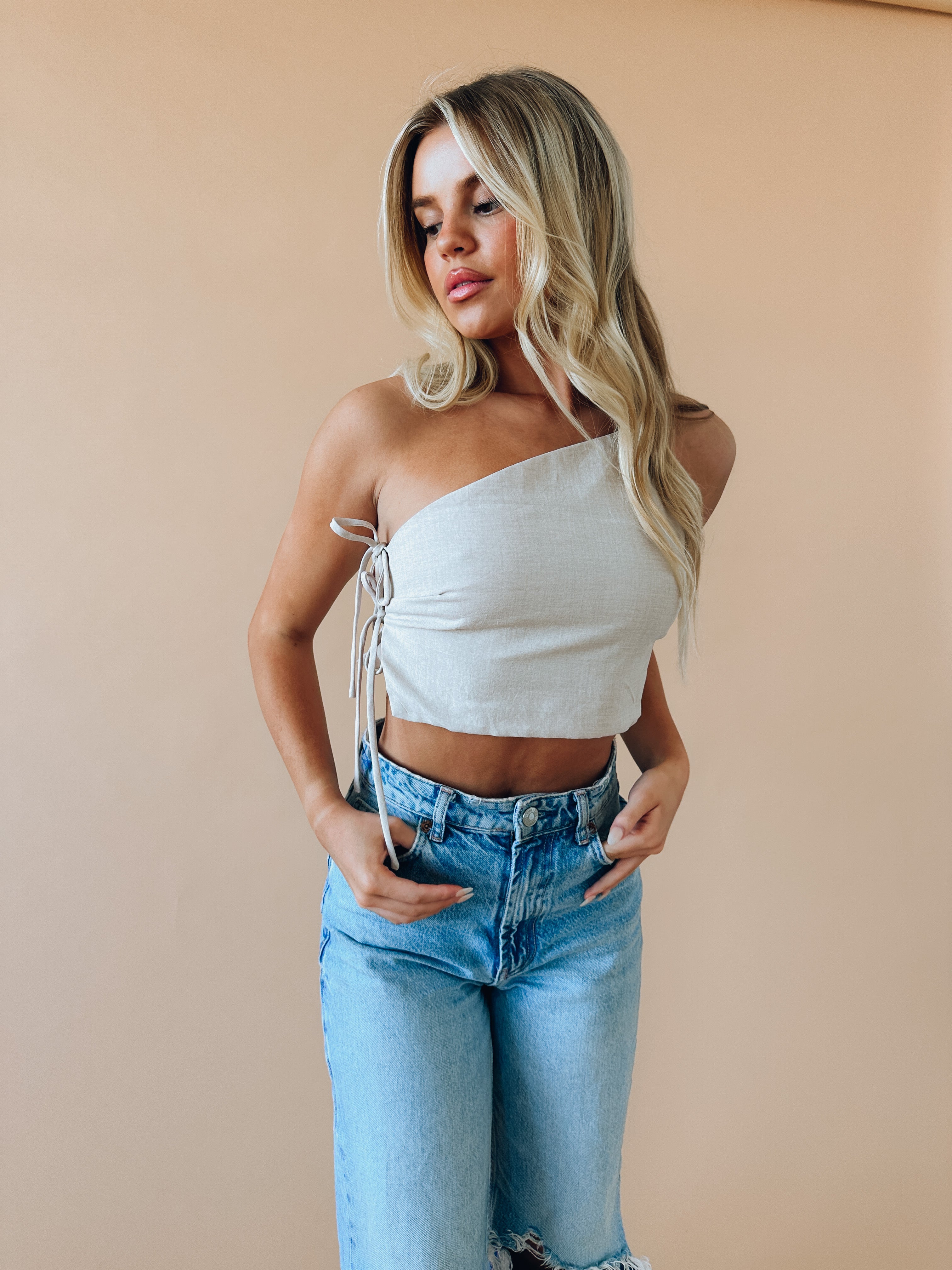 Tilly Side Tie Crop Top