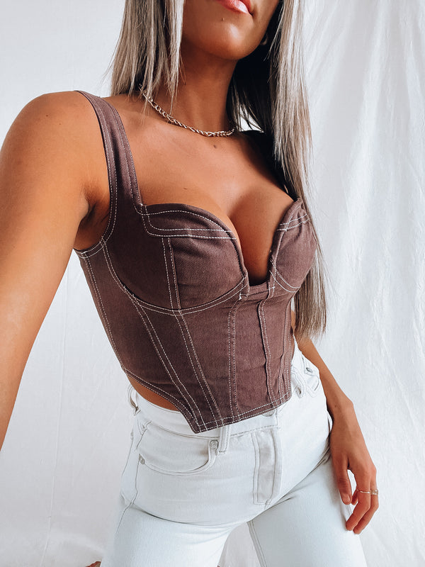 SALE :Making Moves Bustier Top