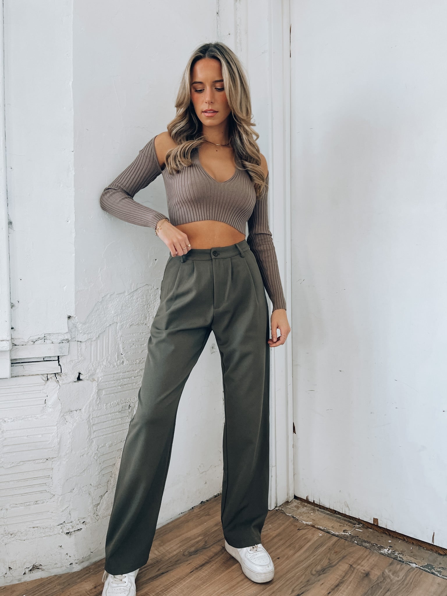 Colbi Cut Out Knit Top