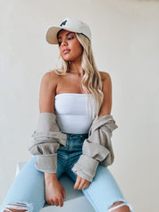 Freya Strapless Crop Top