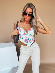 SALE: Celly Floral Bandana Top