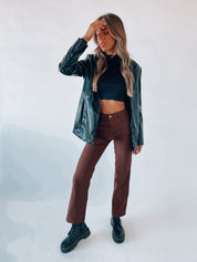 RESTOCKED: Chocolate Boyfriend Denim