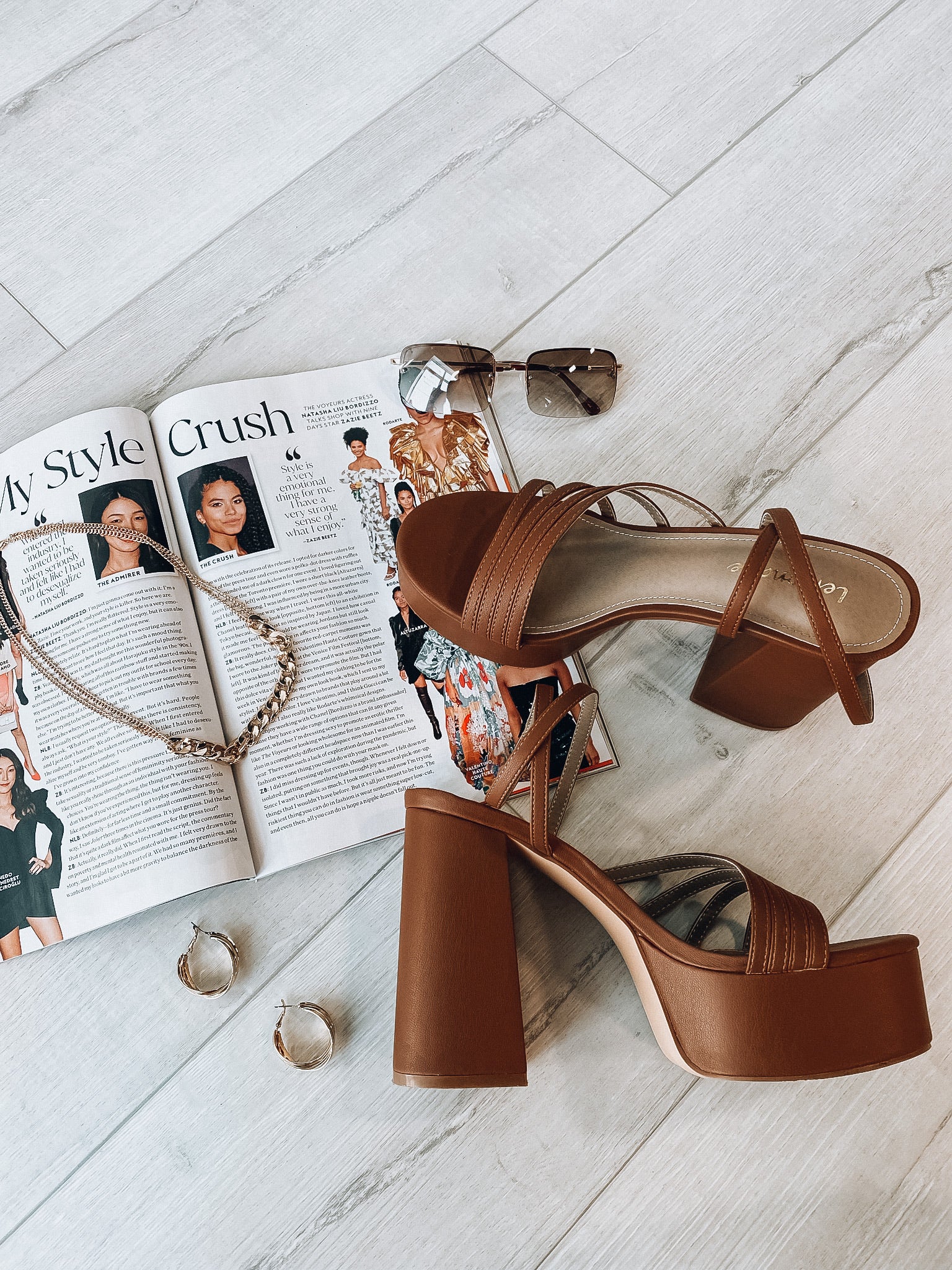 RESTOCKED: Brown Platform Heel