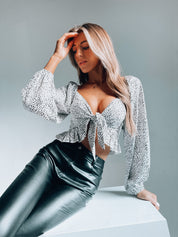 Jada Dotted Knot Top