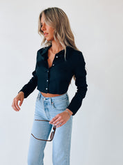 Hunter Open Back Crop Top