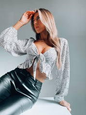 Jada Dotted Knot Top