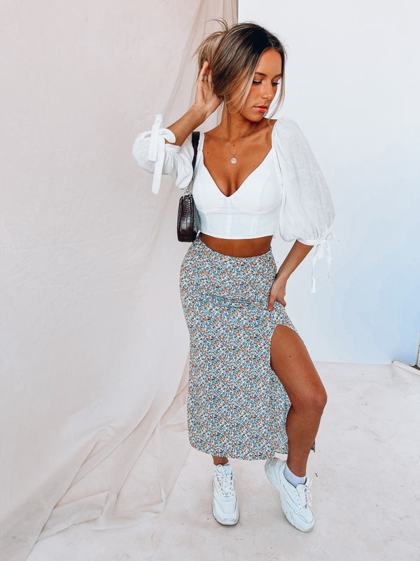 SALE: Spring Meadows Midi Skirt