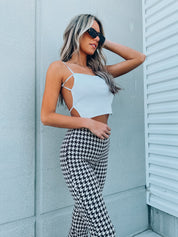 Minka Open Back Crop Top