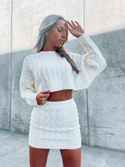 SALE : Carrie Cable Knit Set